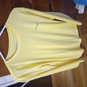 Columbia Yellow Long Sleeve Shirt